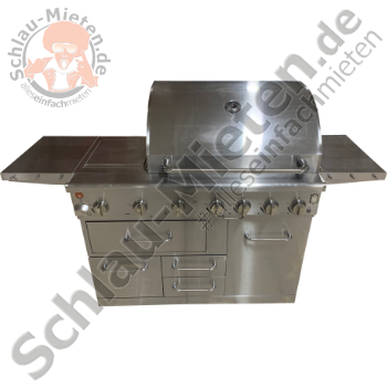 Professional Gasgrill Edelstahl mieten bei Schlau-Mieten.de