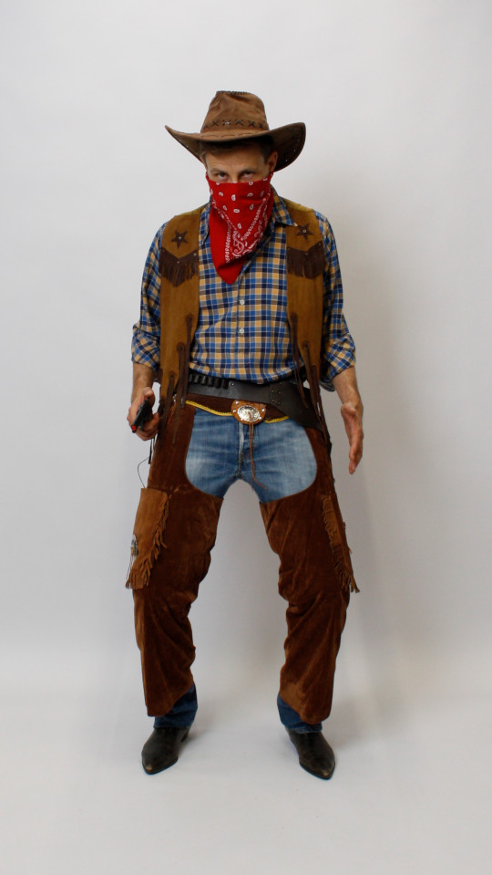 Cowboy Outfit (Weste und Hut) mieten