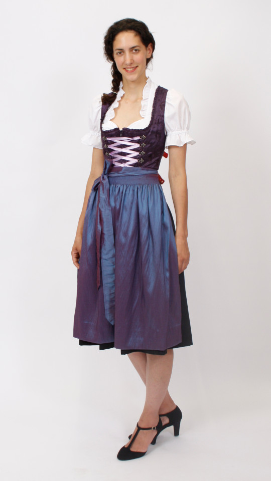 Dirndl – Lila – Damen (Dirndl, Schürze und Bluse) mieten