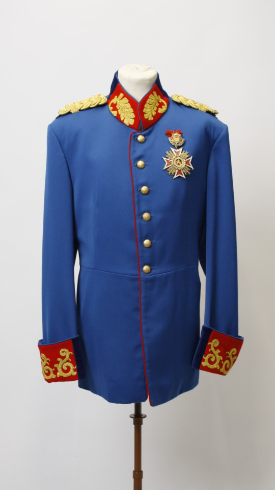 Uniformjacke Blau-Gold (Jacke und Orden) mieten