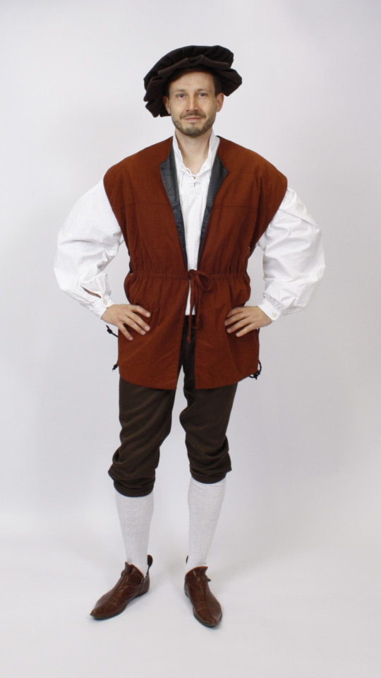 Gautschen – Packer – Mittelalter Outfit – Rot (Hemd und Barett) mieten
