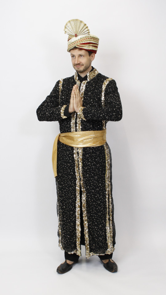 Inder – 1001 Nacht – Aladin – Sinbad Outfit (Kaftan, Turban und Schärpe) mieten