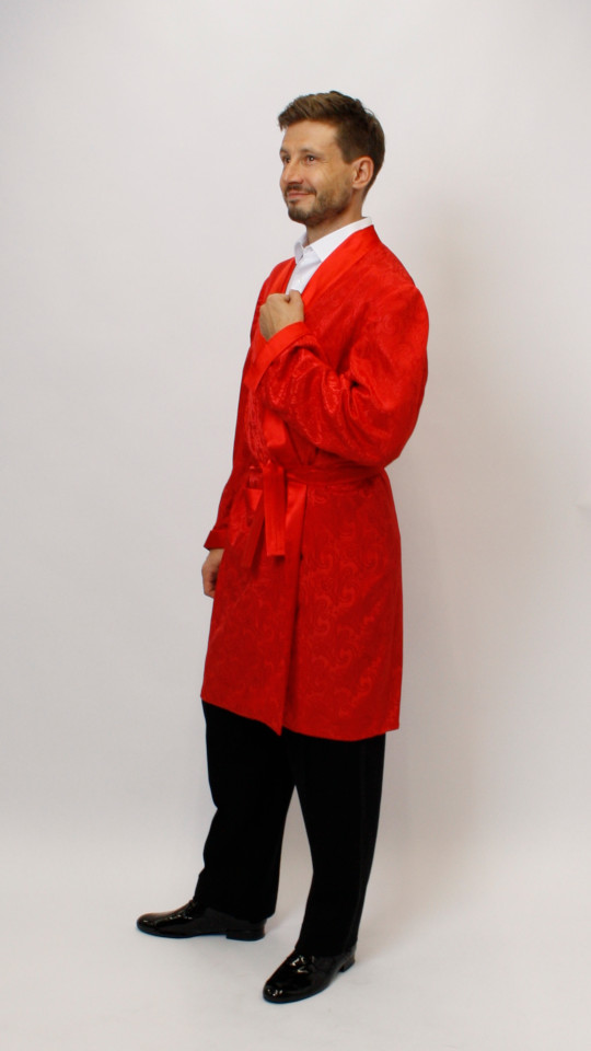 Hugh Hefner Outfit (Mantel und Gürtel) mieten