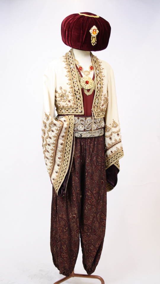 Heilige Drei Könige – Weihnachten – 3 (Hemd, Hose, Schärpe, Turban, Kette und Schnabelschu
