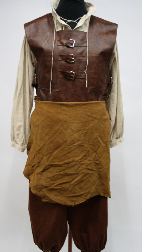 Mittelalter Outfit – Schmied (Weste und Barett) mieten