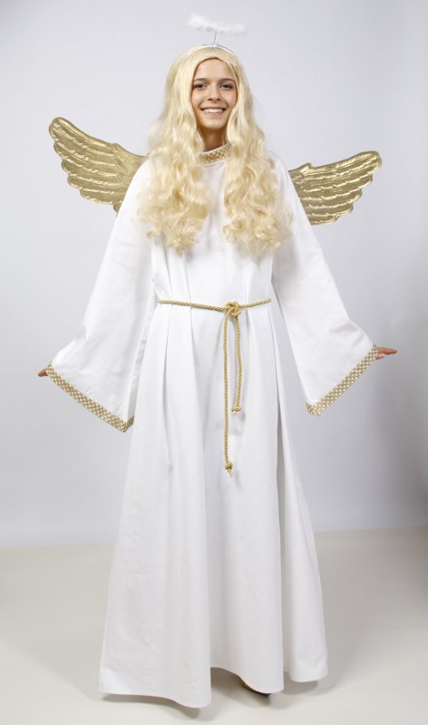 Engel Outfit (Kutte, Kordel und Flügel) mieten