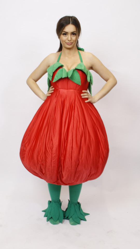 Kirsche Outfit (Keid und Gamaschen) mieten