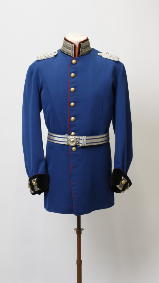 Uniform – Historisch – Blau-Silber (Jacke und Koppel) mieten