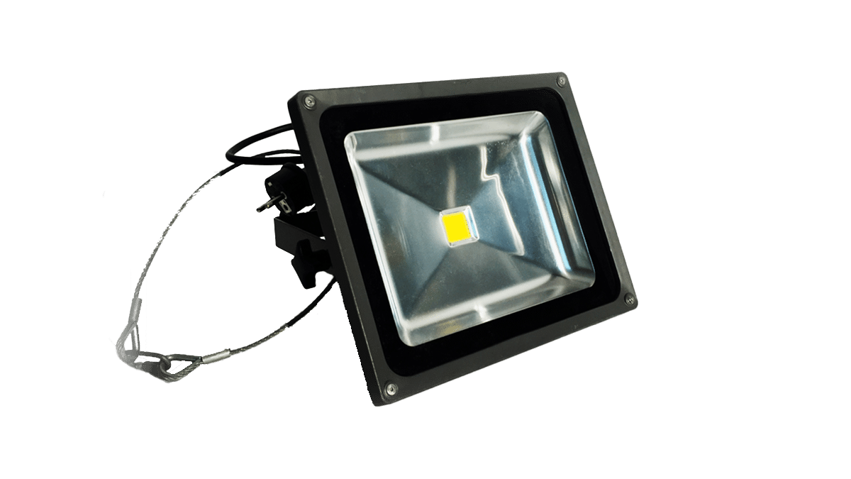 Kapego – LED Outdoorfluter 50W warmweiß mieten bei Tecstage
