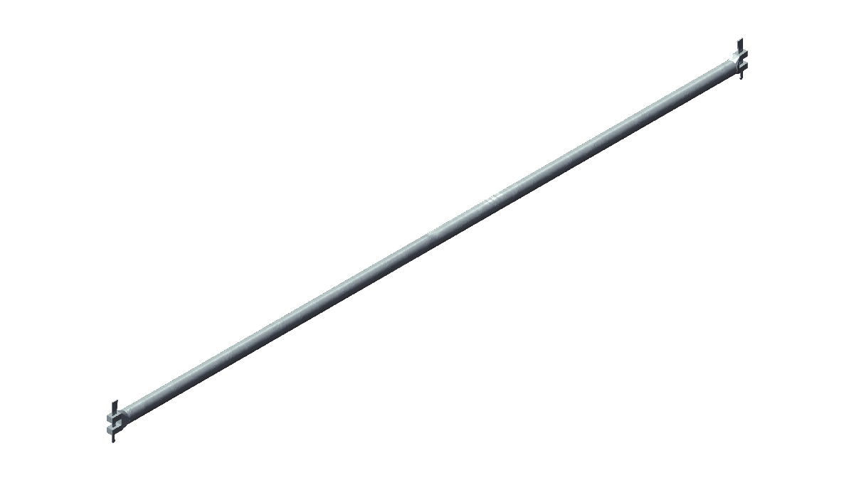 Layher – O-Riegel 2,78m gebogener Kopf 6° links (Blau außen) mieten bei Tecstage
