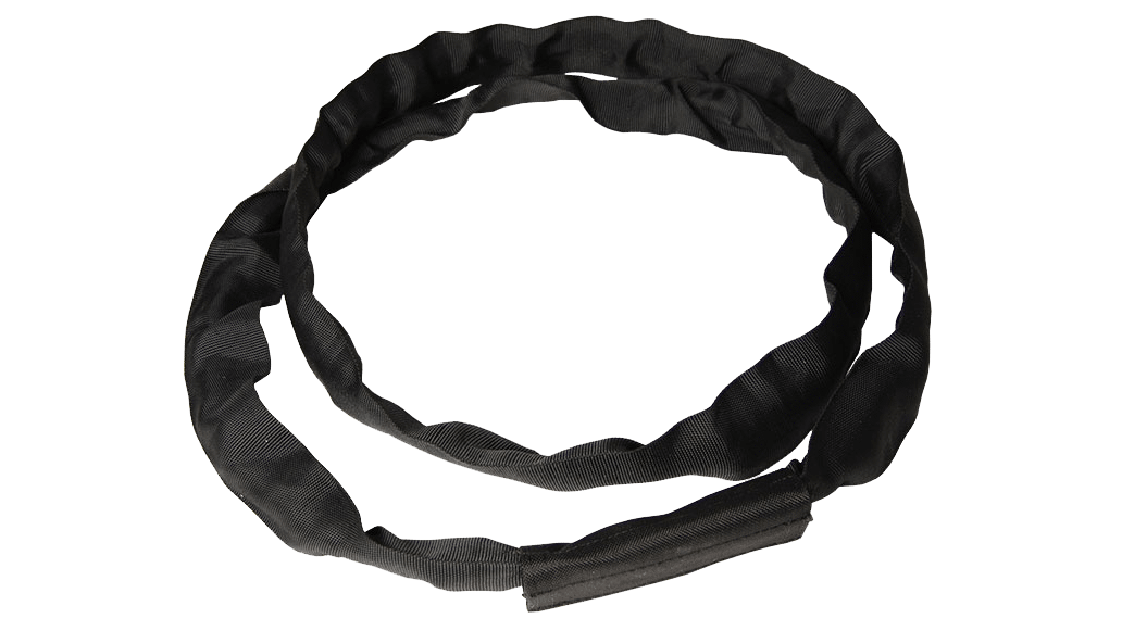 Steelflex Rundschlinge schwarz Umfang 2m / Nutzlänge 1m WLL 2T mieten bei Tecstage