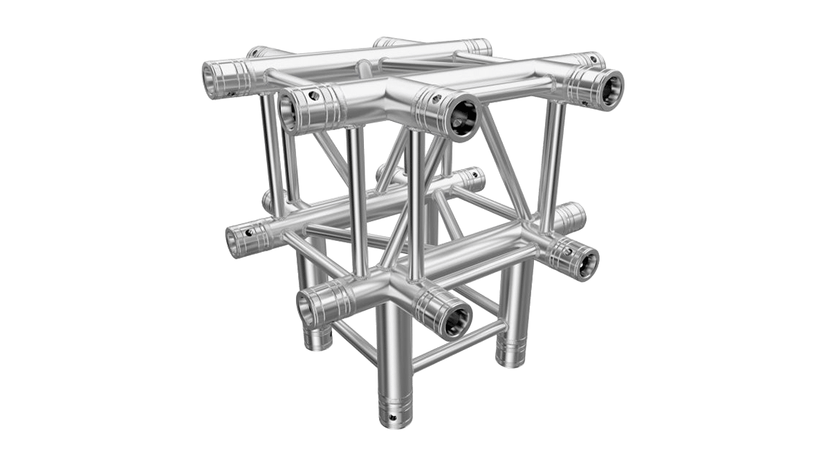 Global Truss – F34 Ecke 5-Weg C55 mit Abgang mieten bei Tecstage