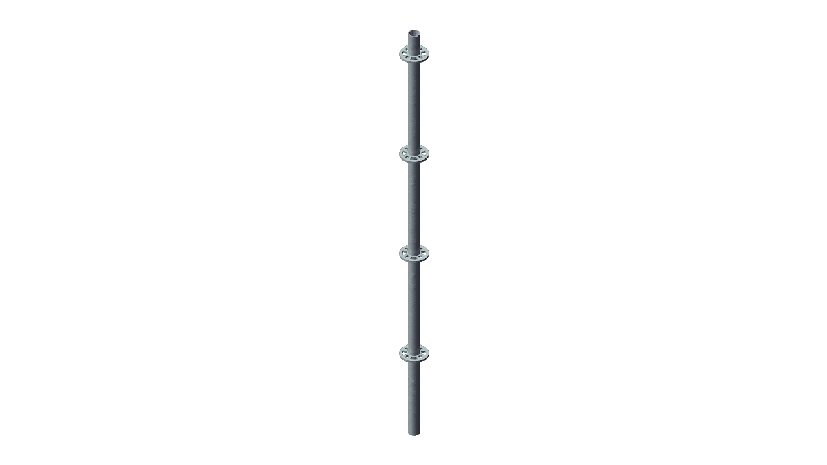 Layher – Stiel 2,0m ohne Rohrverbinder mieten bei Tecstage