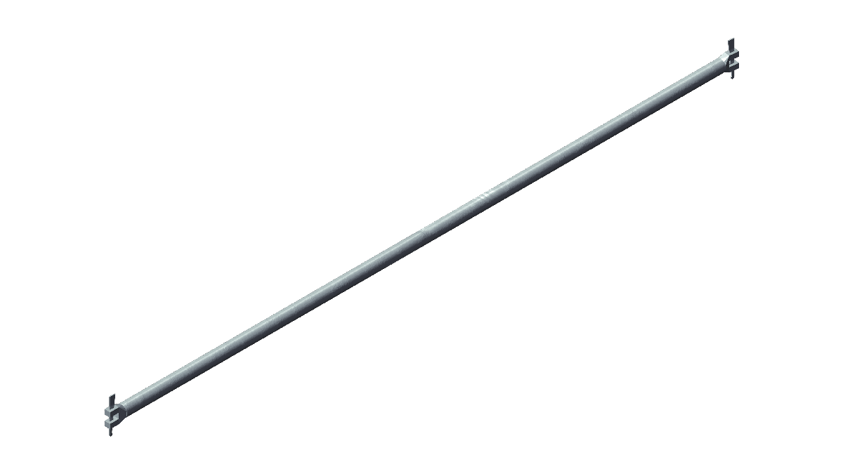 Layher – O-Riegel 2,78m gebogener Kopf 6° rechts (Blau außen) mieten bei Tecstage