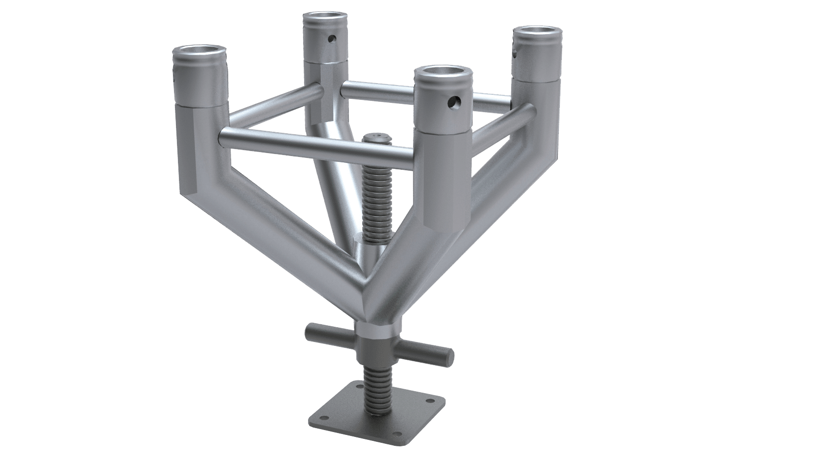 Global Truss – F34 Spindel Fuss mit einem Auflagepunkt mieten bei Tecstage