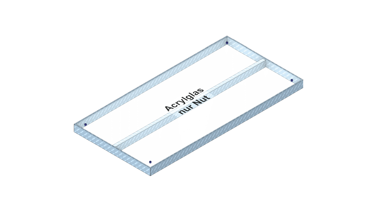 nivtec – Systempodest 200cm x 100cm mit Acrylglas nur Nut mieten bei Tecstage