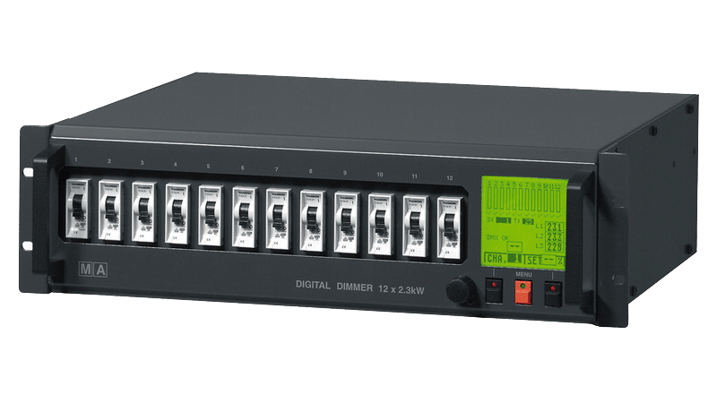 MA Lighting – Digital Dimmer 12 x 2,3 KW im 19″ 3 HE Case (CEE 32A) mieten mieten bei Tecstage