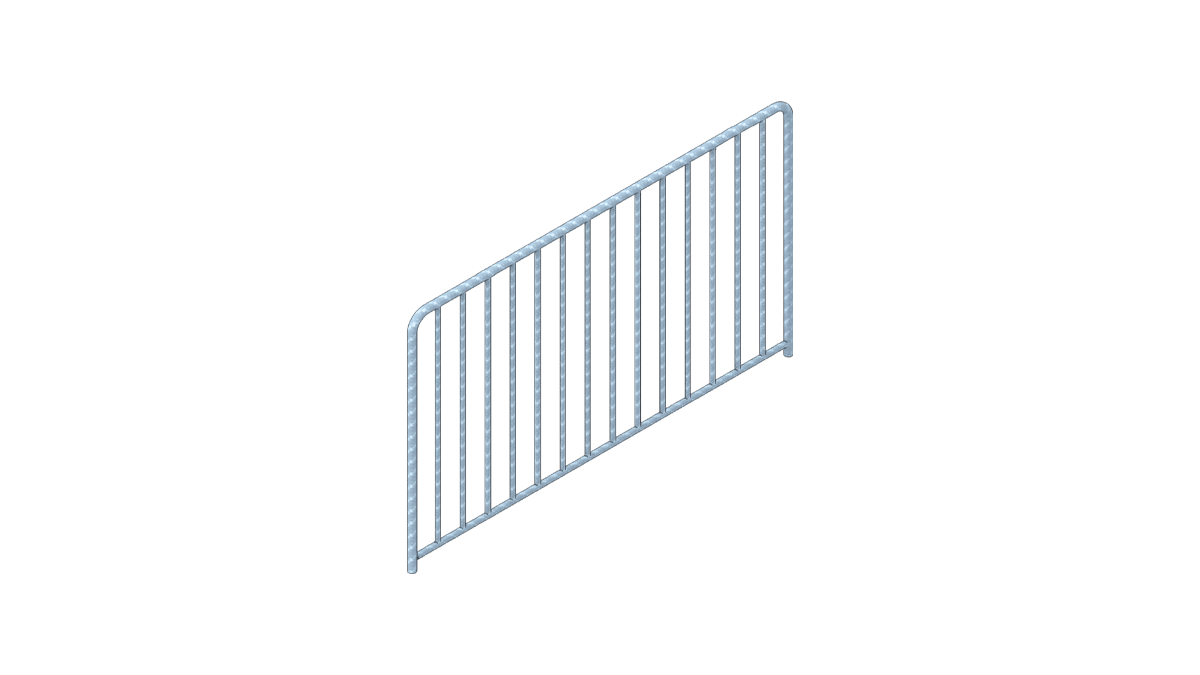 nivtec – Stabsicherheitsgeländer 185 cm x 110 cm mieten bei Tecstage
