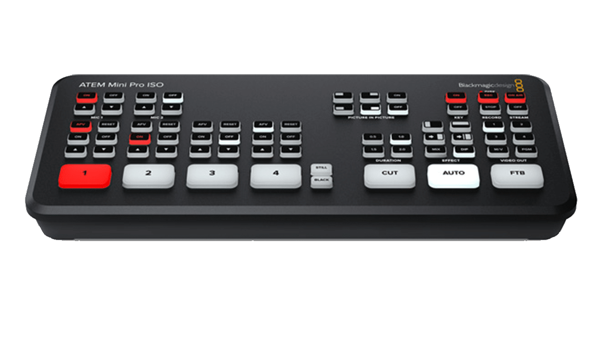 Blackmagic Design – ATEM Mini Pro ISO Produktion Mixer/Recorder, für mieten mieten bei Tecstage