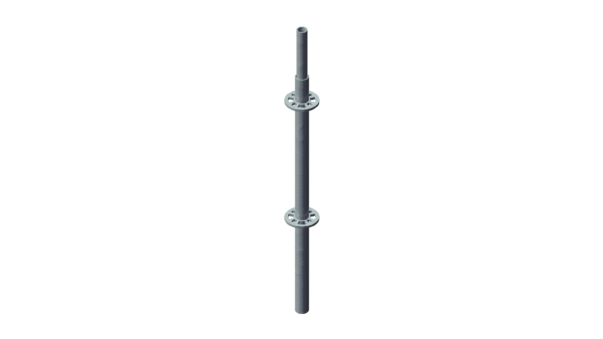 Layher – Stiel 1,0m mit Rohrverbinder mieten bei Tecstage