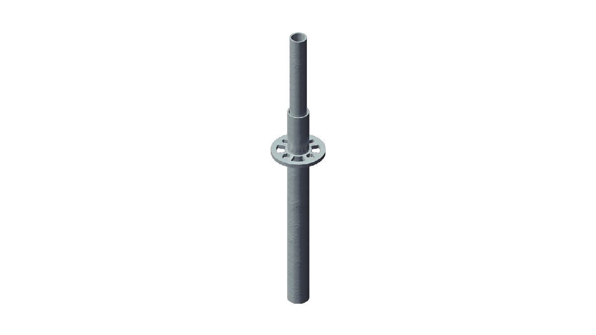 Layher – Stiel 0,5m mit Rohrverbinder mieten bei Tecstage
