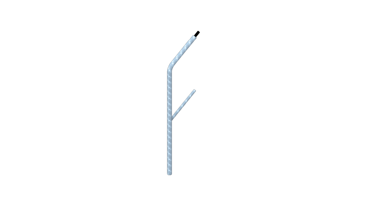 nivtec – Sicherheitsgeländer Treppe, H: 100 cm, Anfangsstück mieten bei Tecstage
