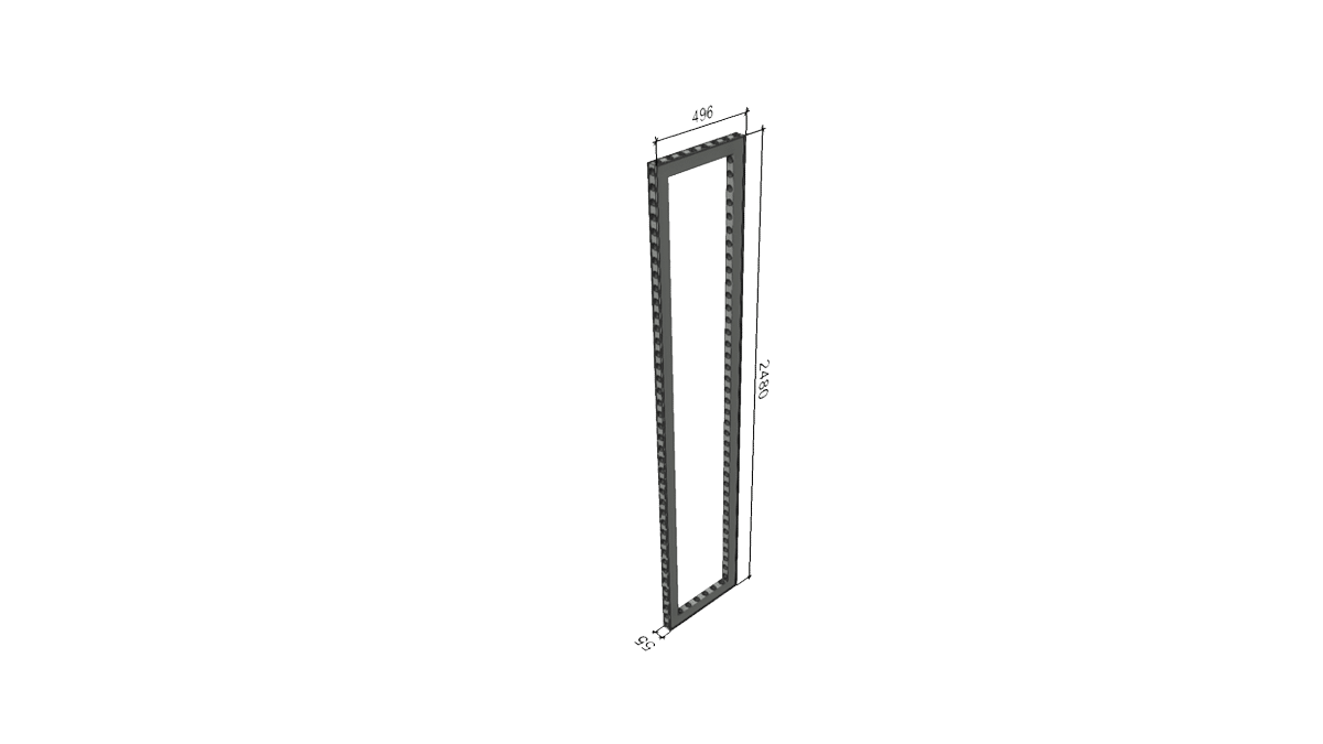Aluvision – Omni-55 A3 Rahmen 0496*2480 A mieten bei Tecstage