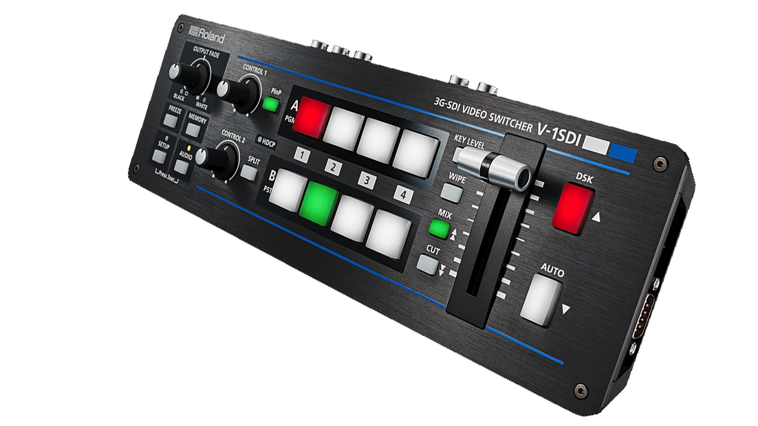 Roland – V-1SDI – kompakter 4-Kanal, 3G-SDI Switcher inkl 1x Multiformat-HDM mieten mieten