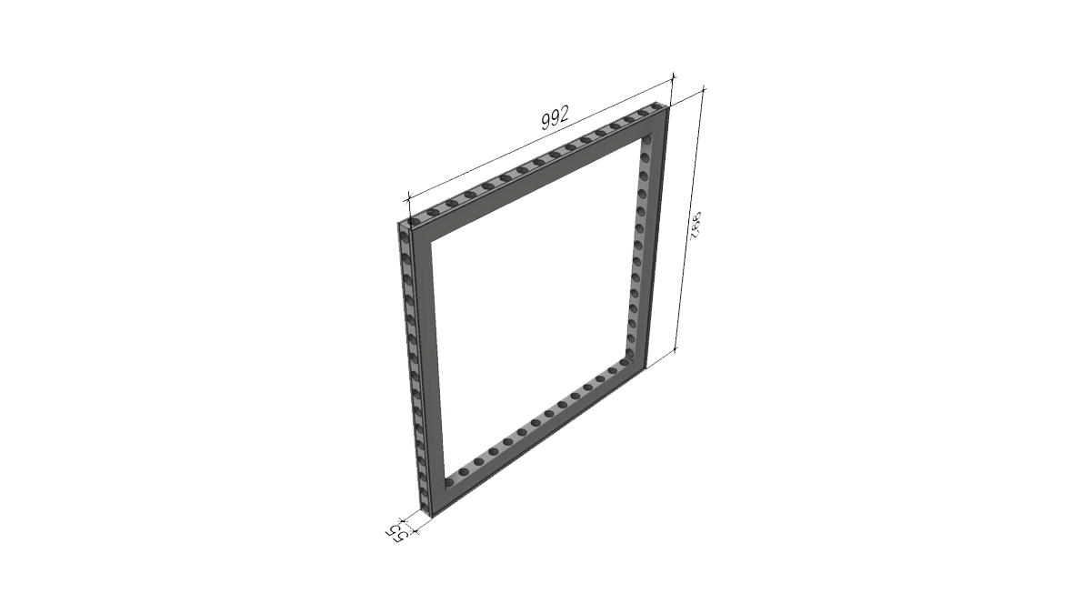 Aluvision – Omni-55 A3 Rahmen 0992*0992 A mieten bei Tecstage