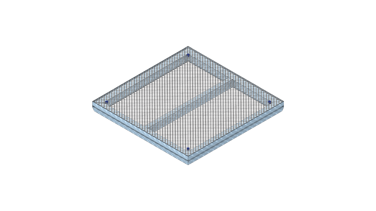 nivtec – Systempodest 100cm x 100cm Gitterrost mieten bei Tecstage