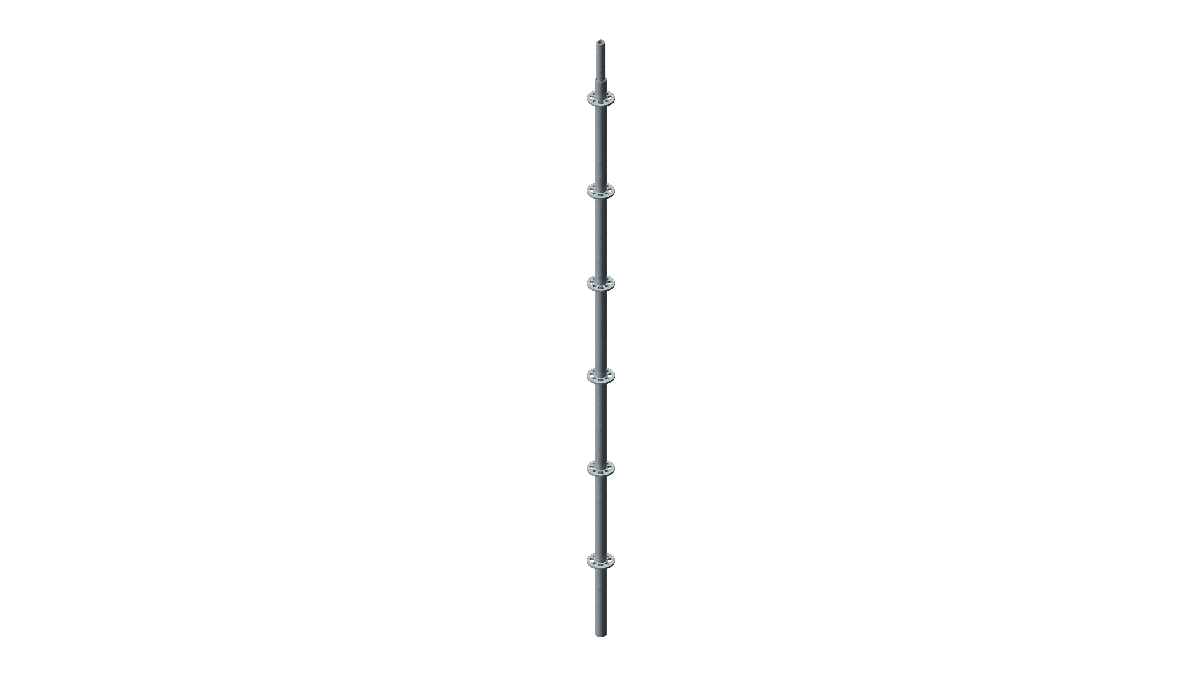 Layher – Stiel 3,0m mit Rohrverbinder mieten bei Tecstage