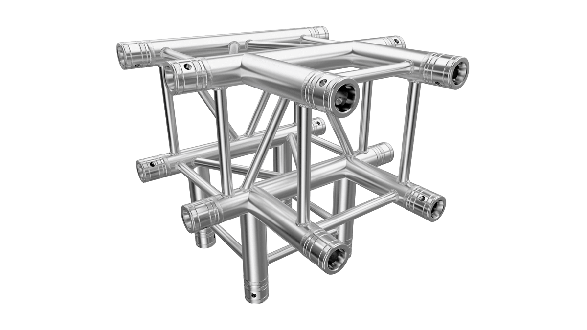 Global Truss – F34 T 4-Weg T40 mit Abgang mieten bei Tecstage