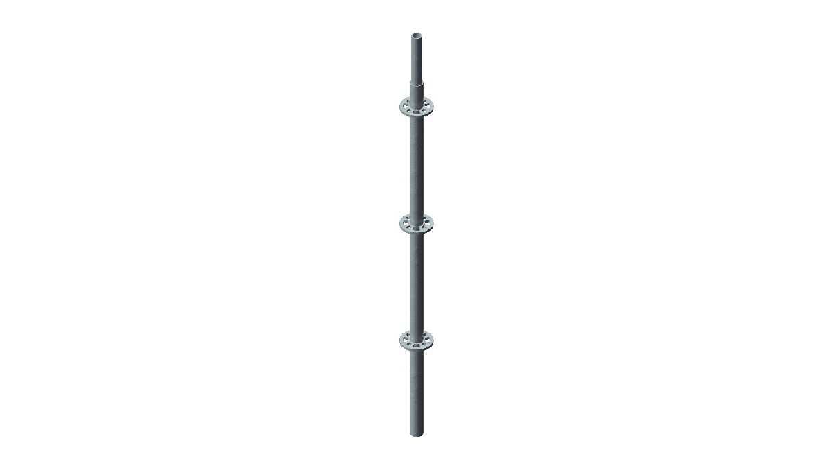 Layher – Stiel 1,5m mit Rohrverbinder mieten bei Tecstage