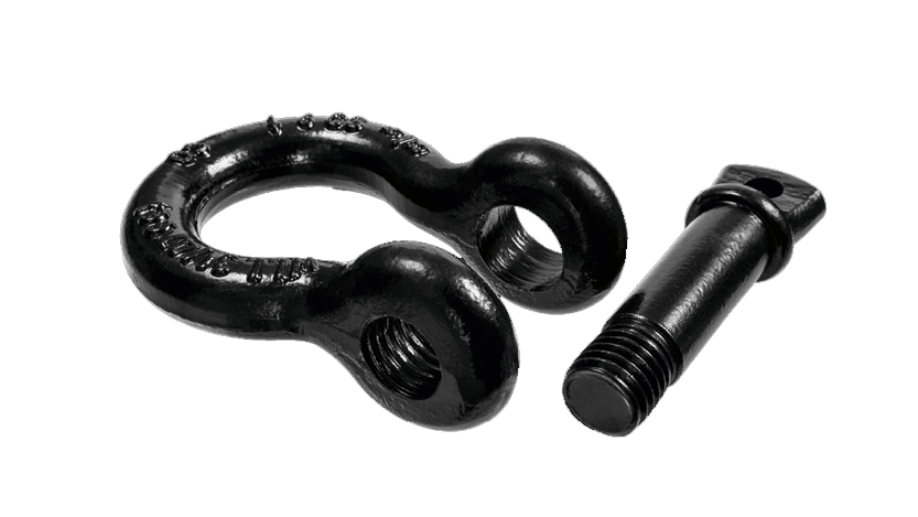 Schäkel hochfest WLL 3,25 t Augbolzen Blackline schwarz mieten bei Tecstage