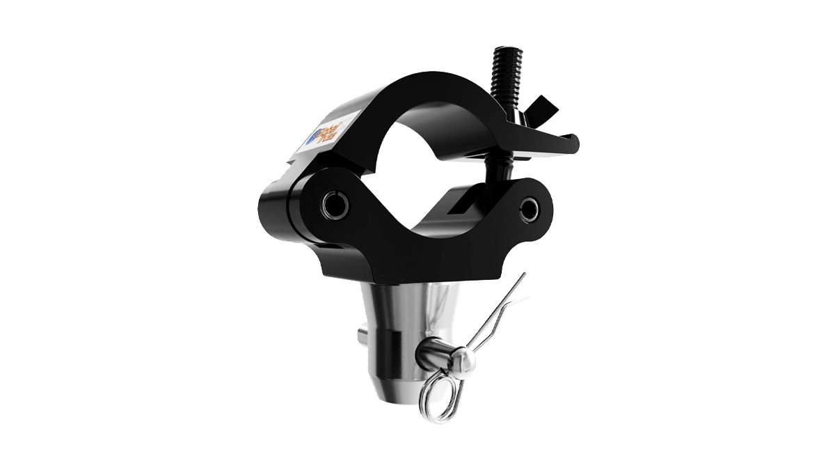 Global Truss – Half Coupler mit Halbkonus 48-51/50/500kg stage black mieten mieten bei Tecstage