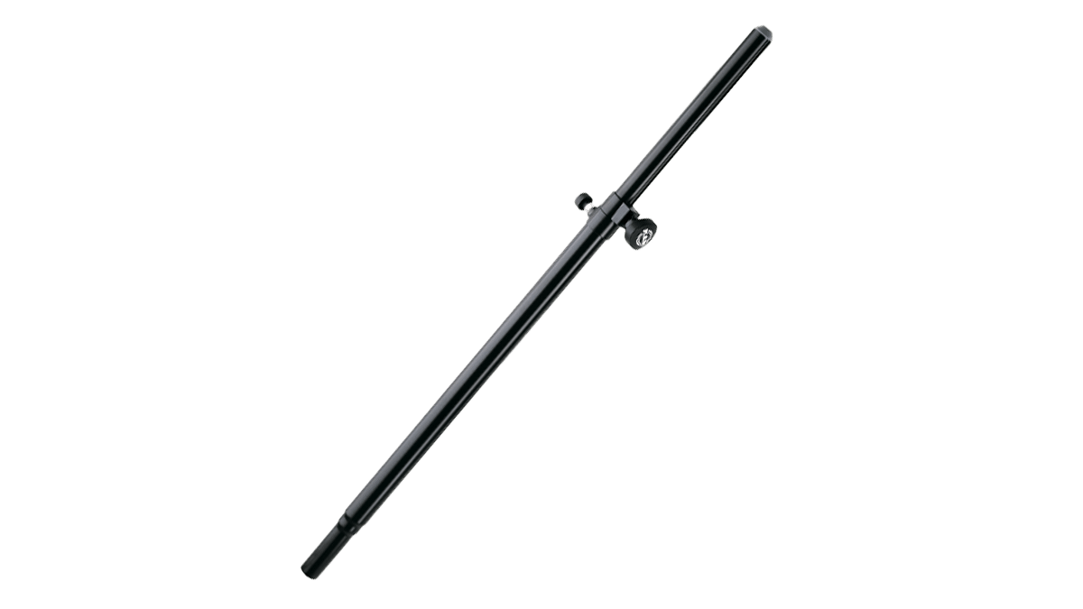 K&M – 21336 | Boxen Distanzstange | Flansch, Höhe: 94,5 bis 147,5cm, schwarz mieten mieten