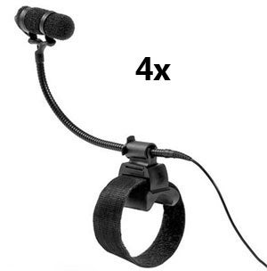 DPA Tourset 4x d:vote 4099 schwarz mieten - inkl. 10 Clips nach Wahl – 2