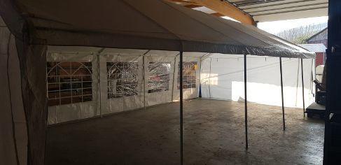 Zeltpavillon 10 x 5 m mieten – wasserdichtes Schnellaufbauzelt / Partyzelt / Festzelt – 2