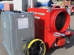 Jumbo TC200 Heizgebläse mieten – 220,9 kW Ölheizer mit 1000-l-Tank