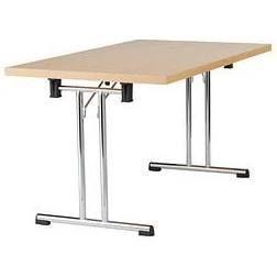 Konferenztisch mieten – Seminartisch / Banketttisch 160 cm, Buche, klappbar