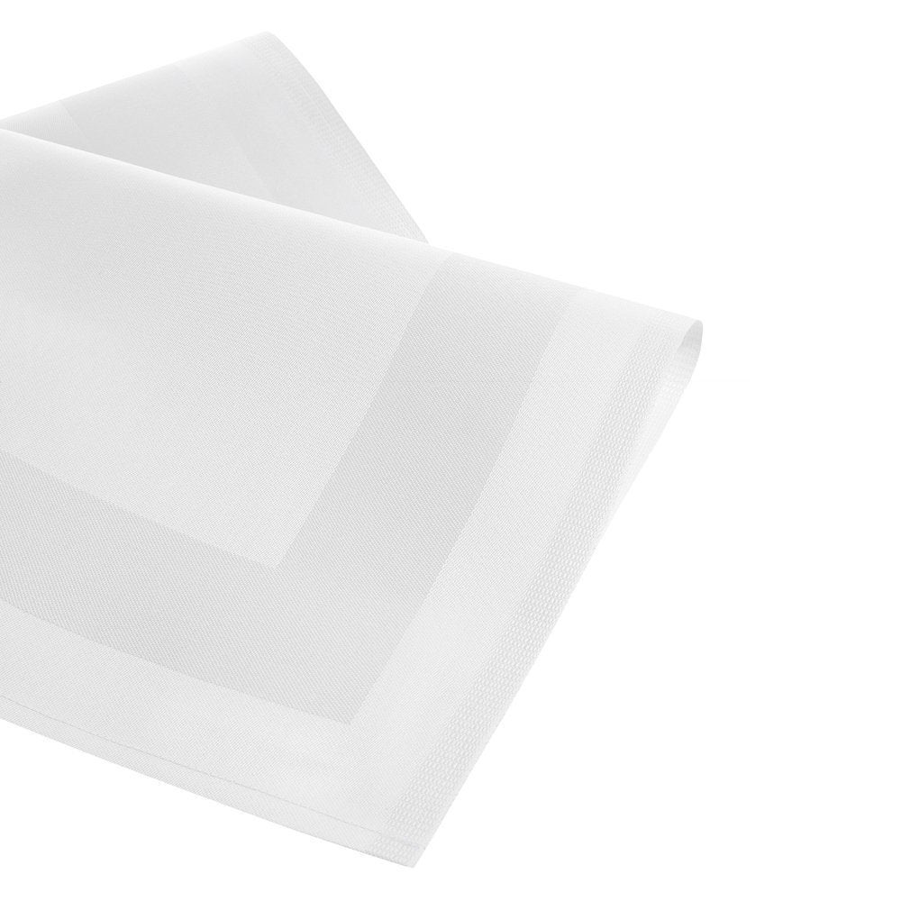 Servietten mieten – weiße Damast-Mundservietten 50 x 50 cm