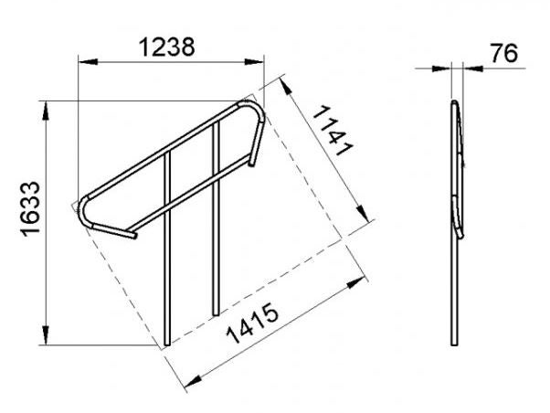 Aluminium-Treppengeländer mieten – für 3–4-stufige Bühnentreppen