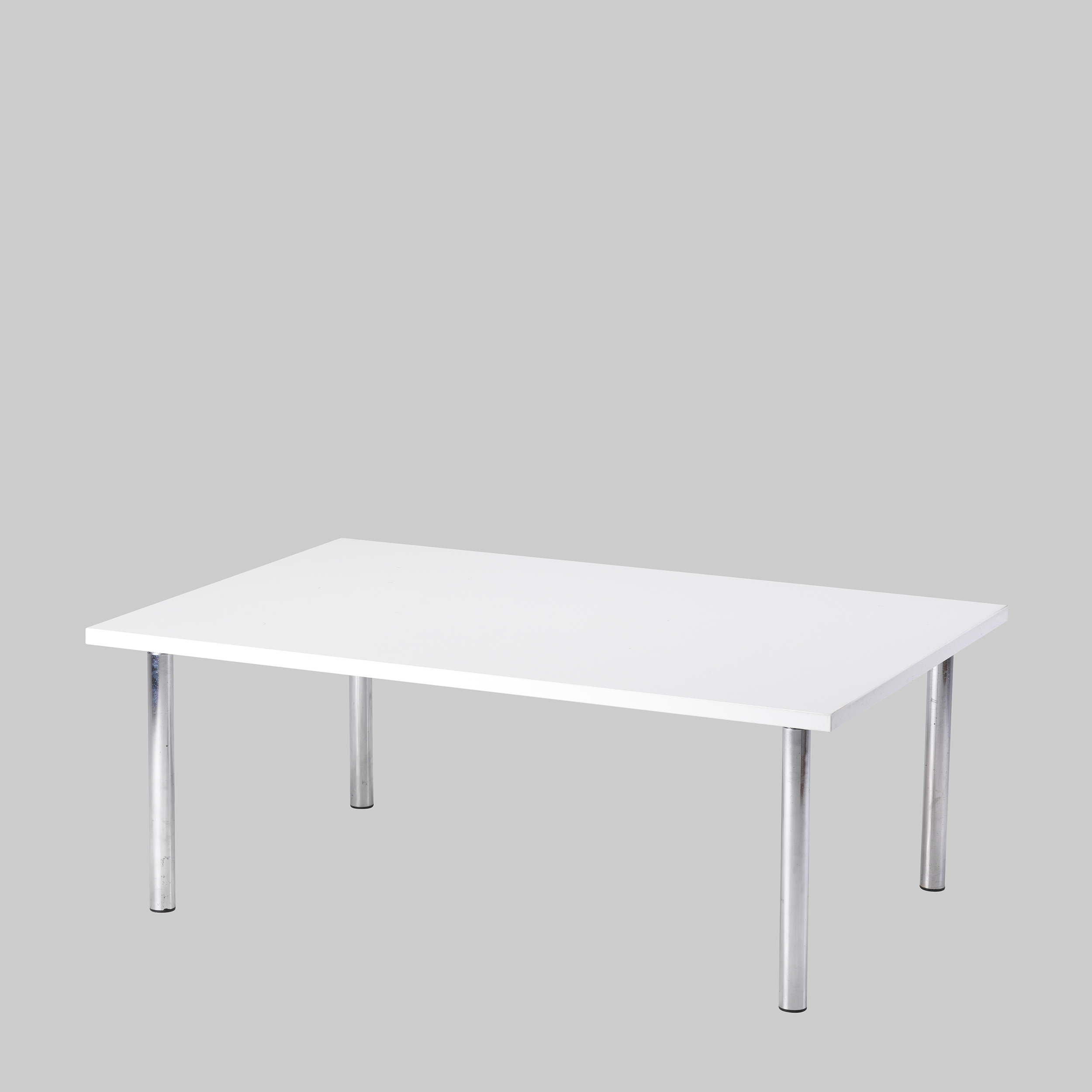 Beistelltisch TWISTER 120×80 Weiss / Chrom mieten bei ADEXPO