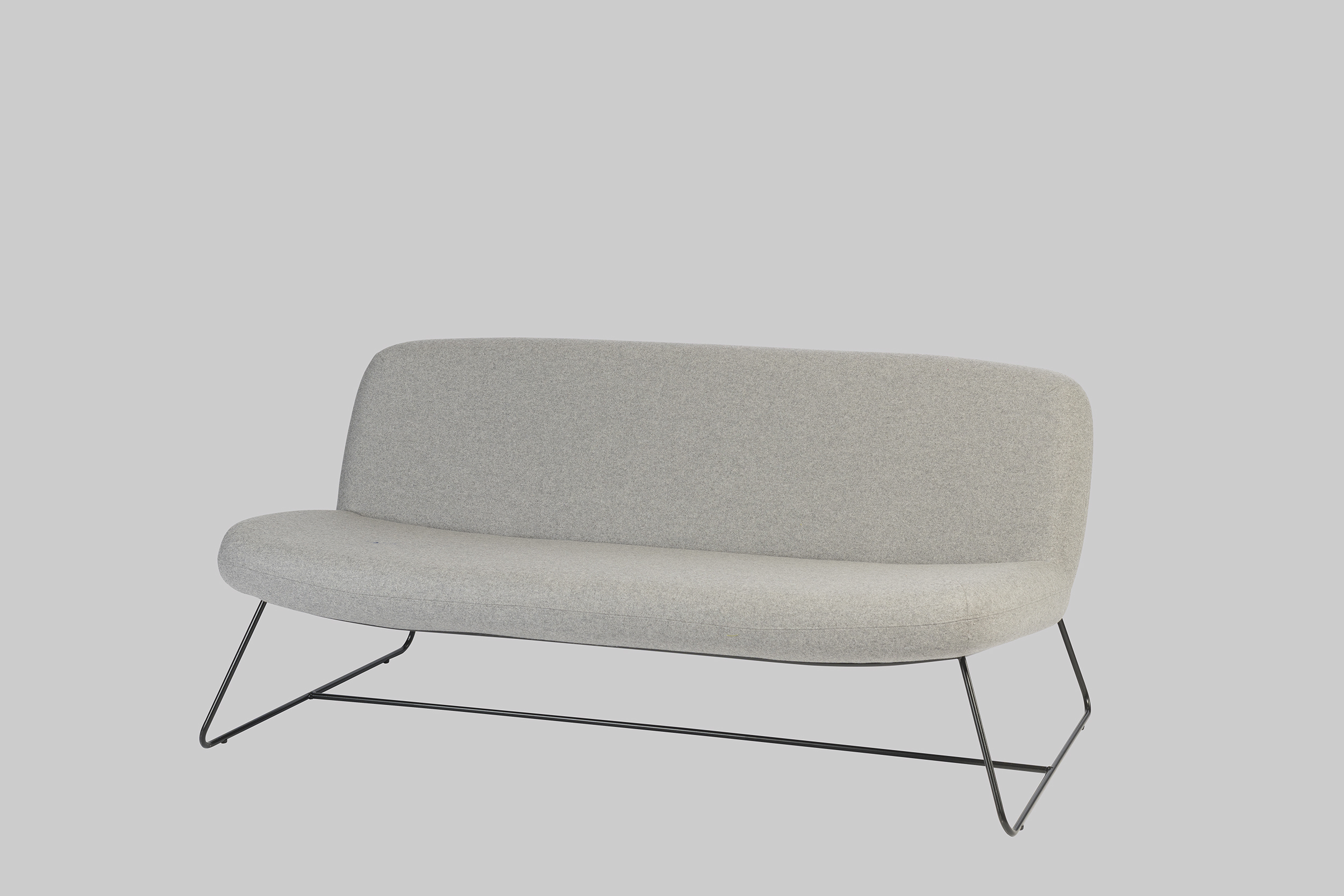 Sofa JAVA Hellgrau / Schwarz mieten bei ADEXPO