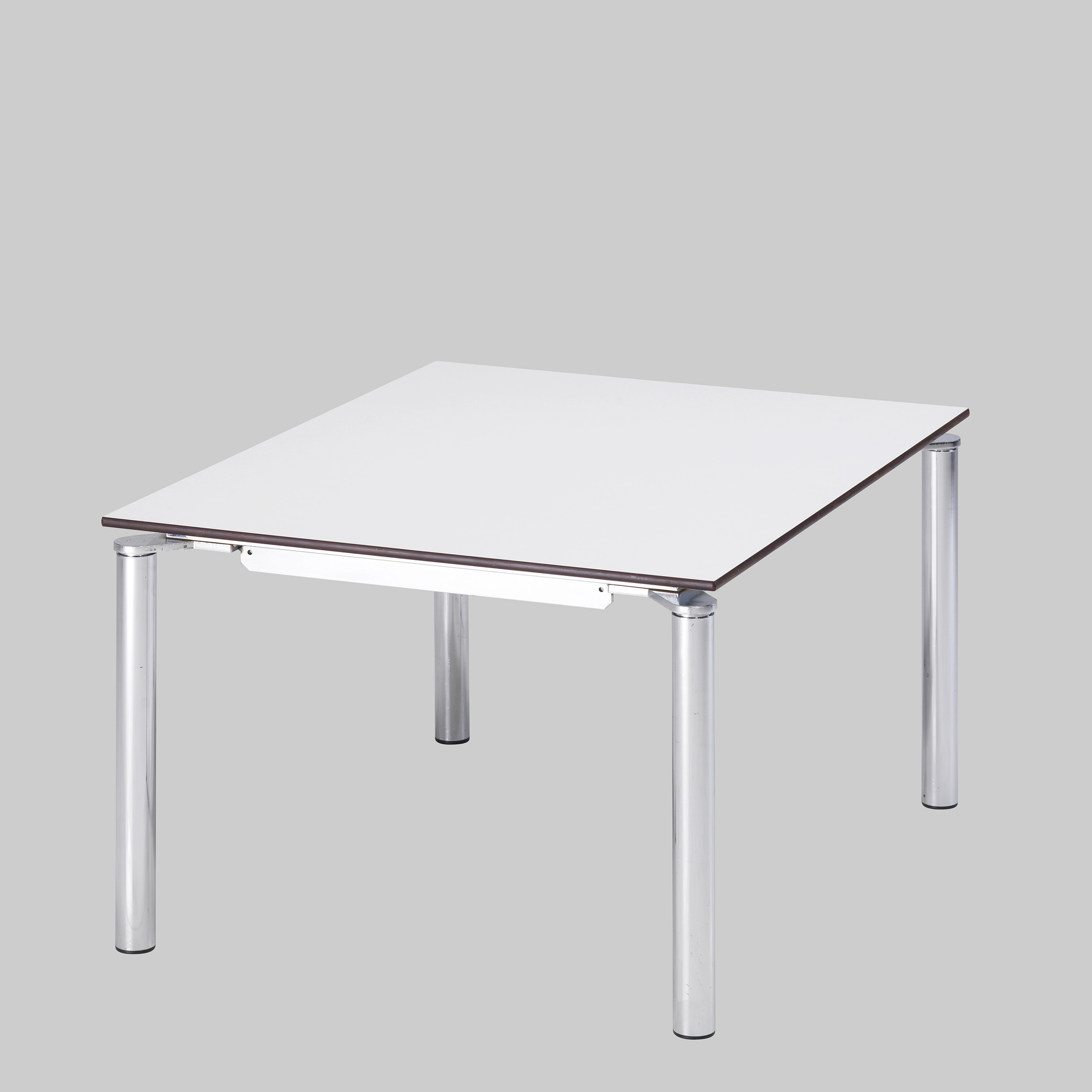 Beistelltisch ANGEL 80×65 Weiss / Chrom mieten bei ADEXPO