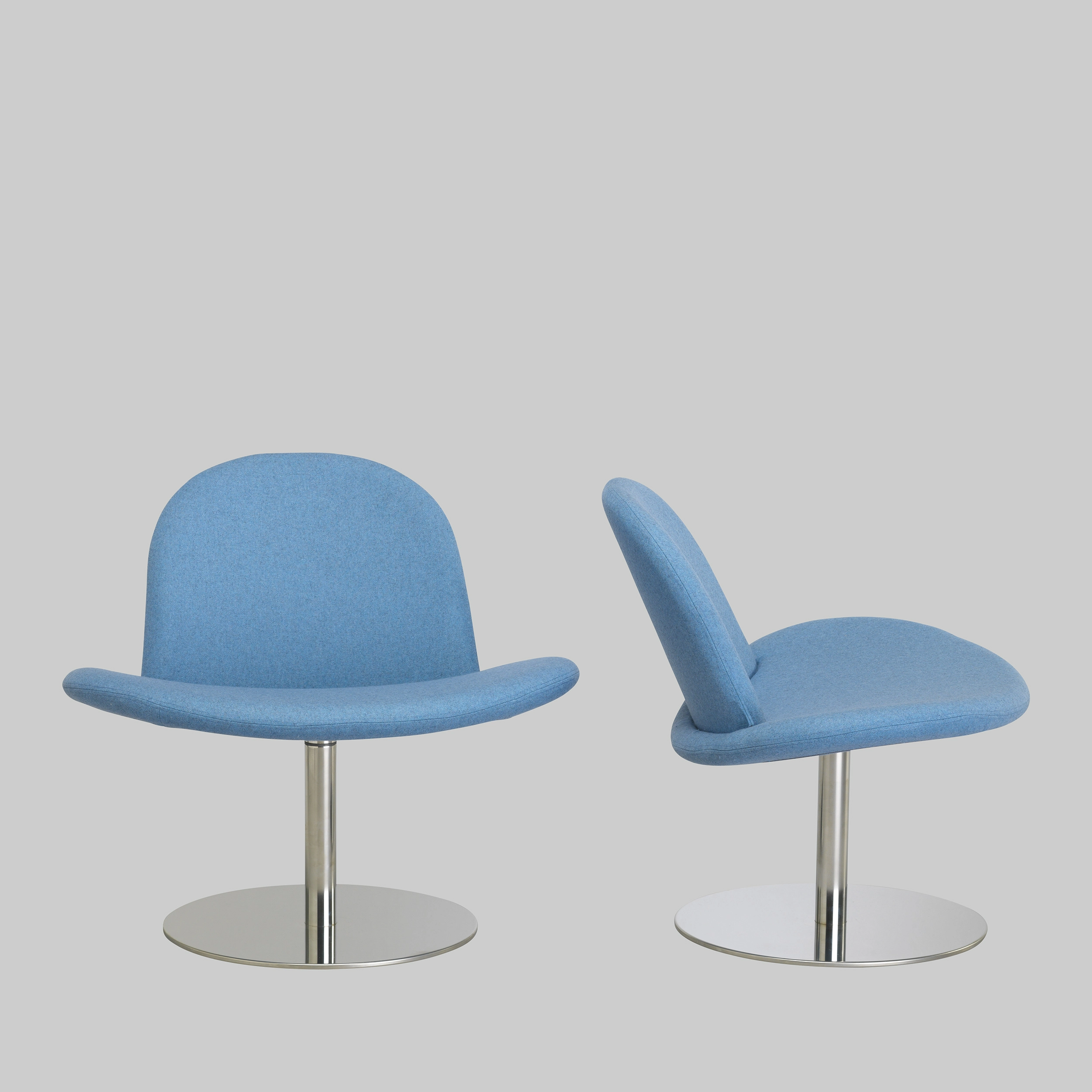 Sessel ORLANDO Hellblau / Aluminium mieten bei ADEXPO