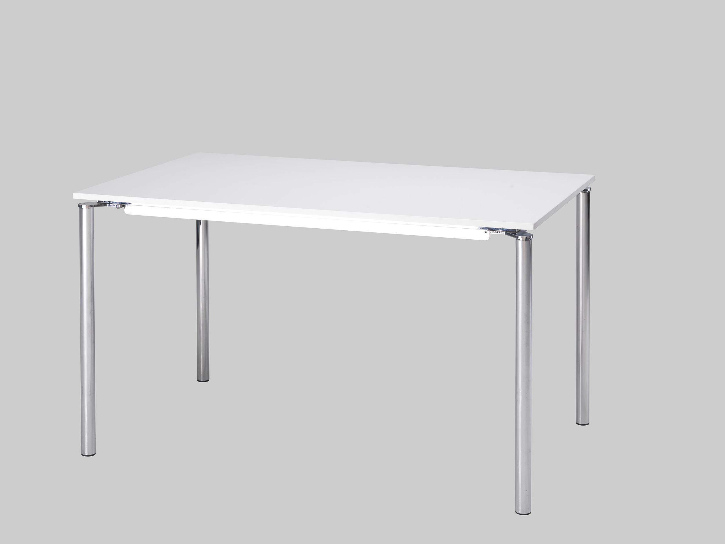 Sitztisch ANGEL 130×80 Weiss / Chrom mieten bei ADEXPO