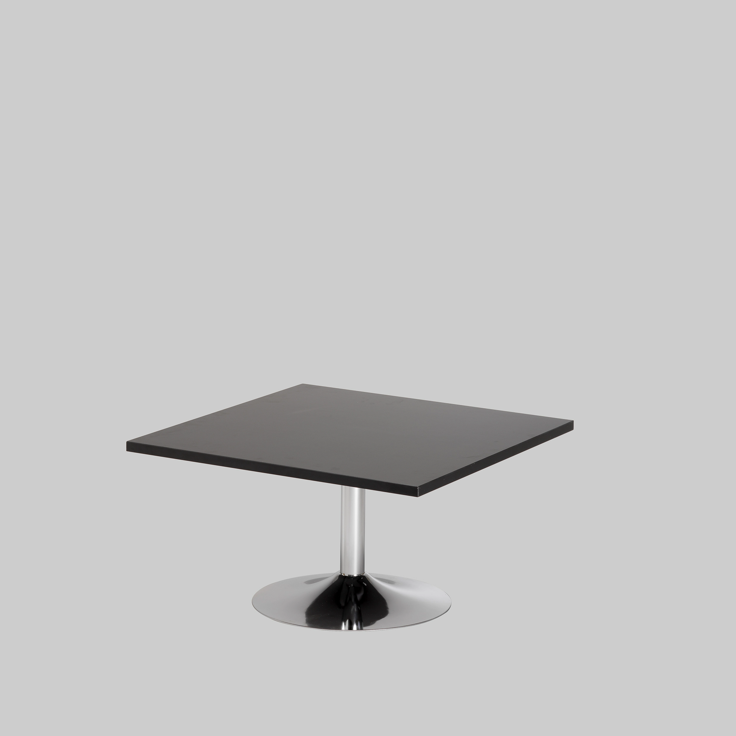 Beistelltisch TROMPET 80×80 Schwarz / Chrom mieten bei ADEXPO
