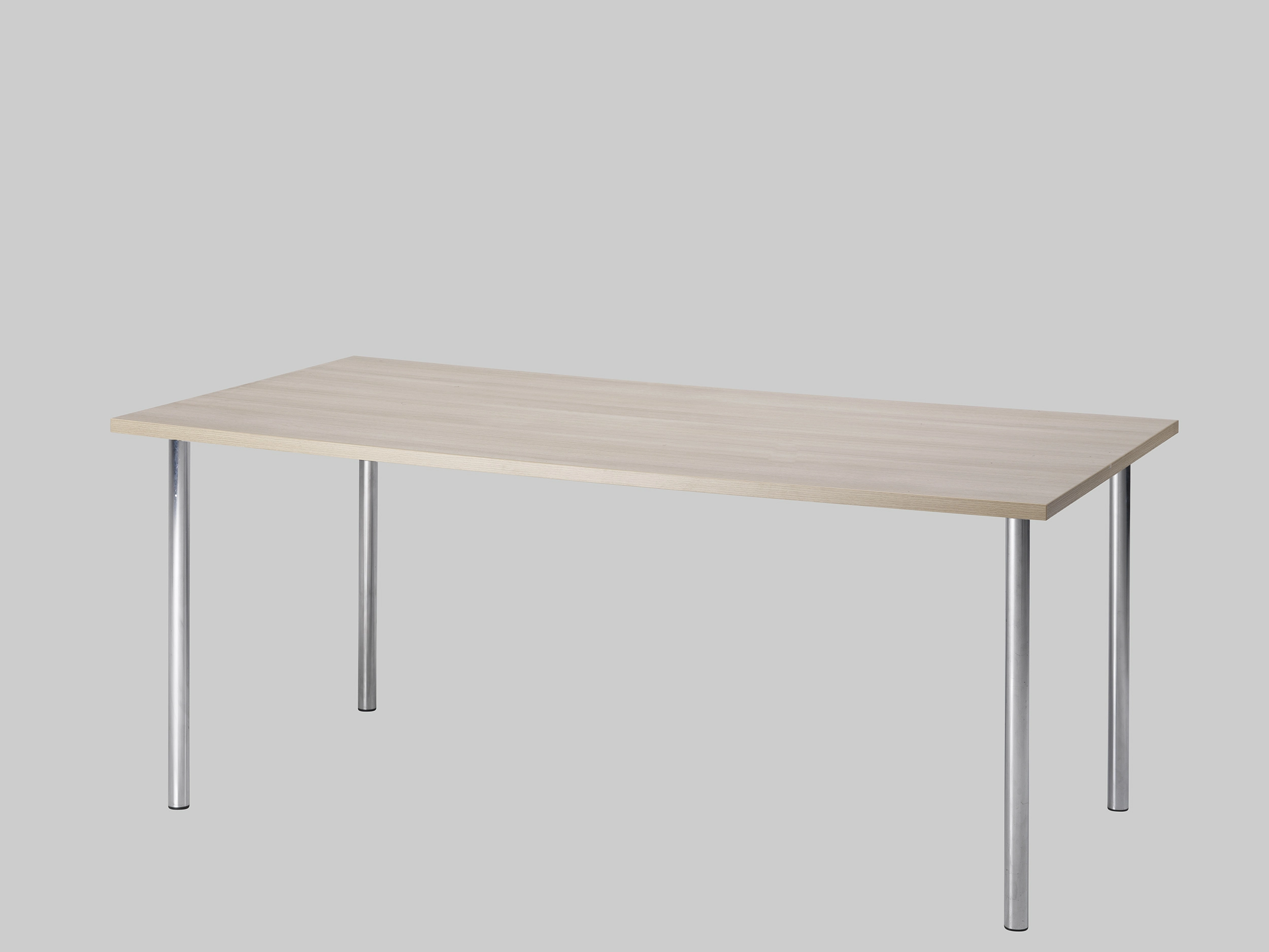 Sitztisch TWISTER 180×90 Eiche / Chrom mieten bei ADEXPO