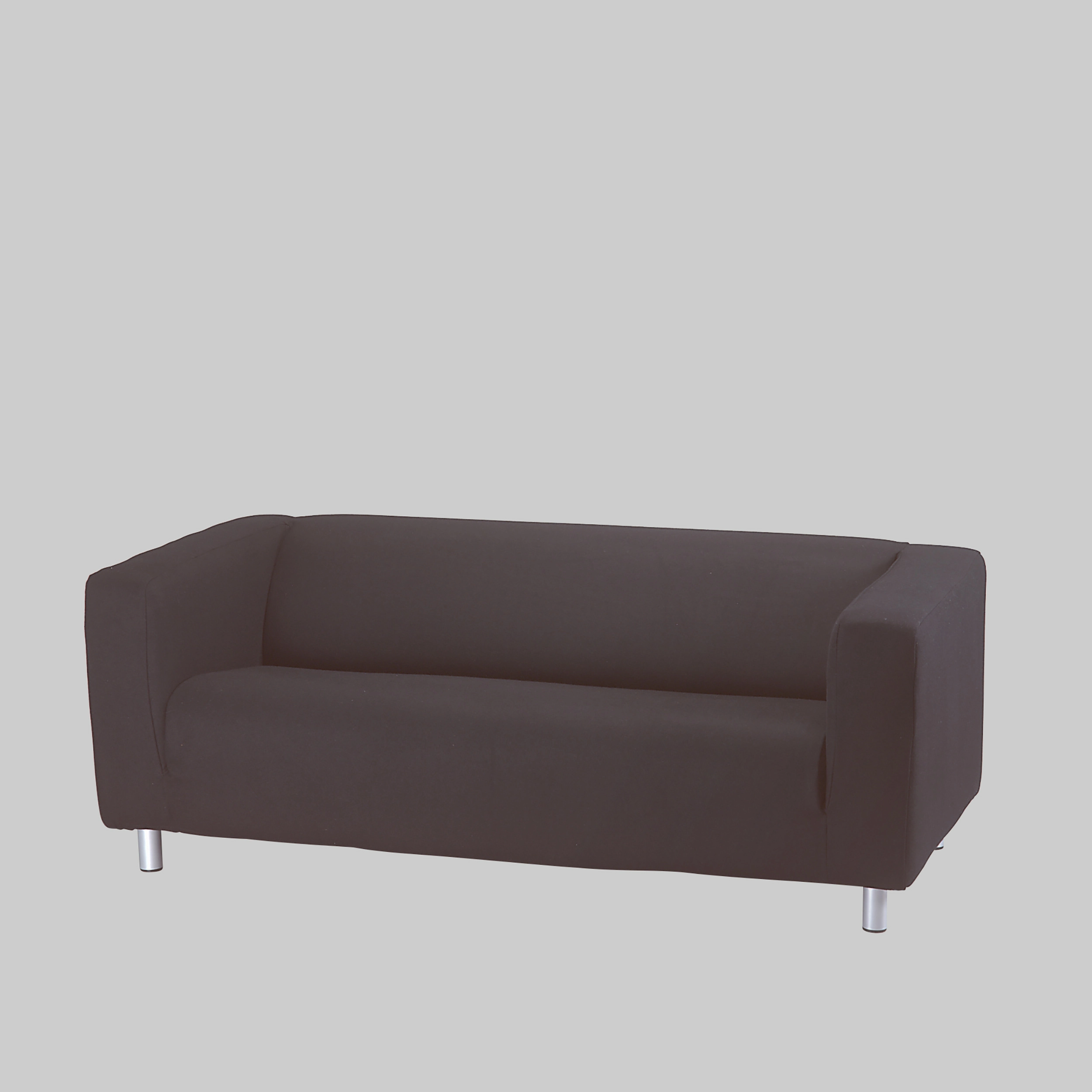 Sofa XADE Schwarz / Aluminium mieten bei ADEXPO